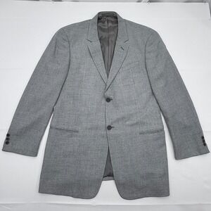 Giorgio Armani le Collezioni Blazer Sport Coat Mens 42L  Jacket Gray Made Italy